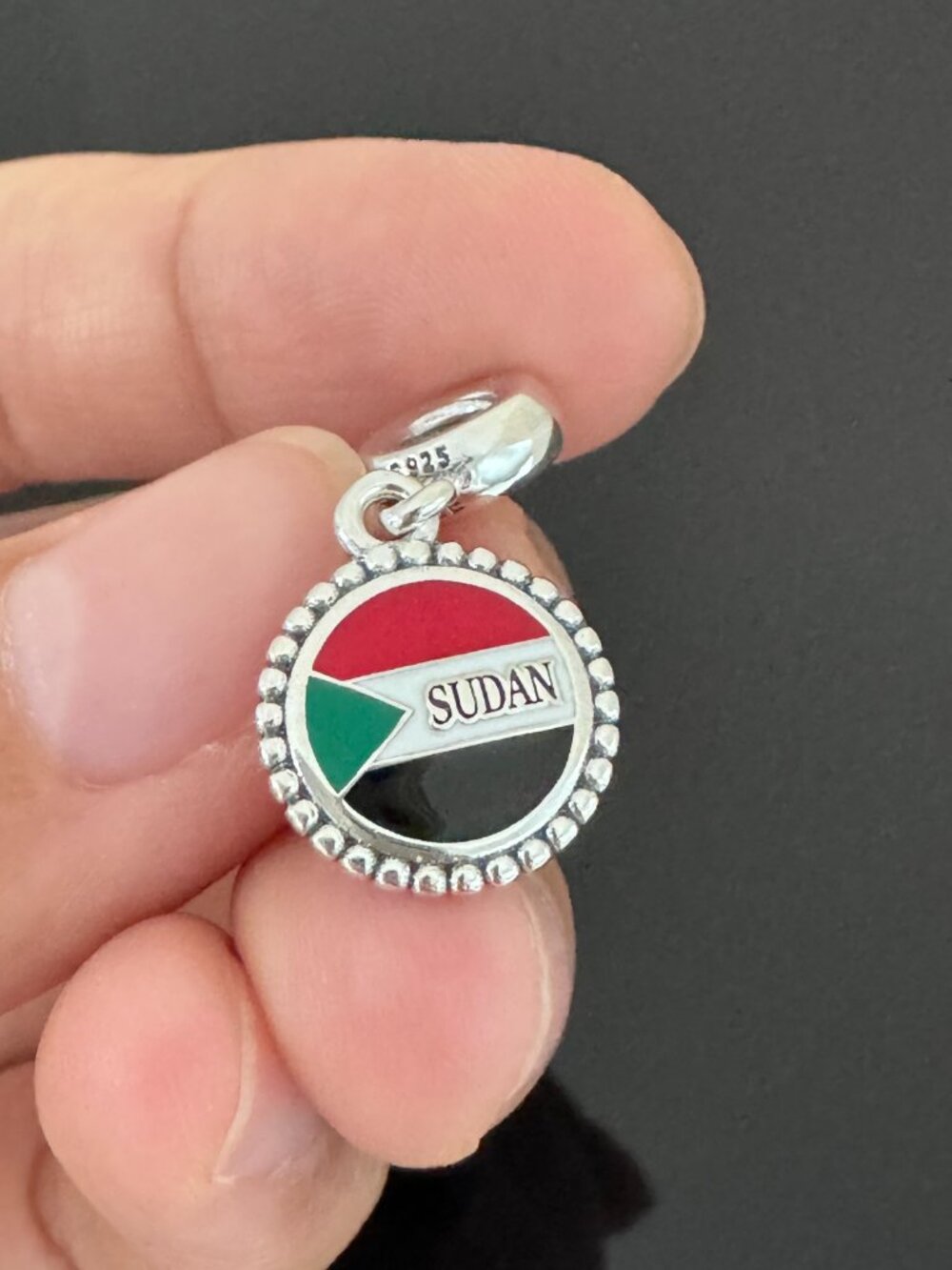 Pandora  SUDAN  FLAG  Exclusive Charm